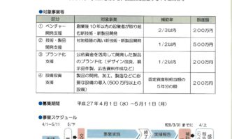 ものづくり未来支援補助金について