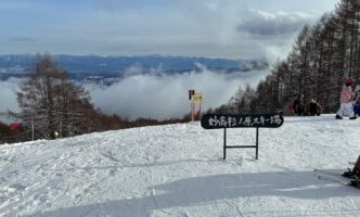 妙高から見える富士山