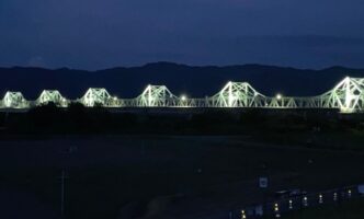 長生橋ライトアップ
